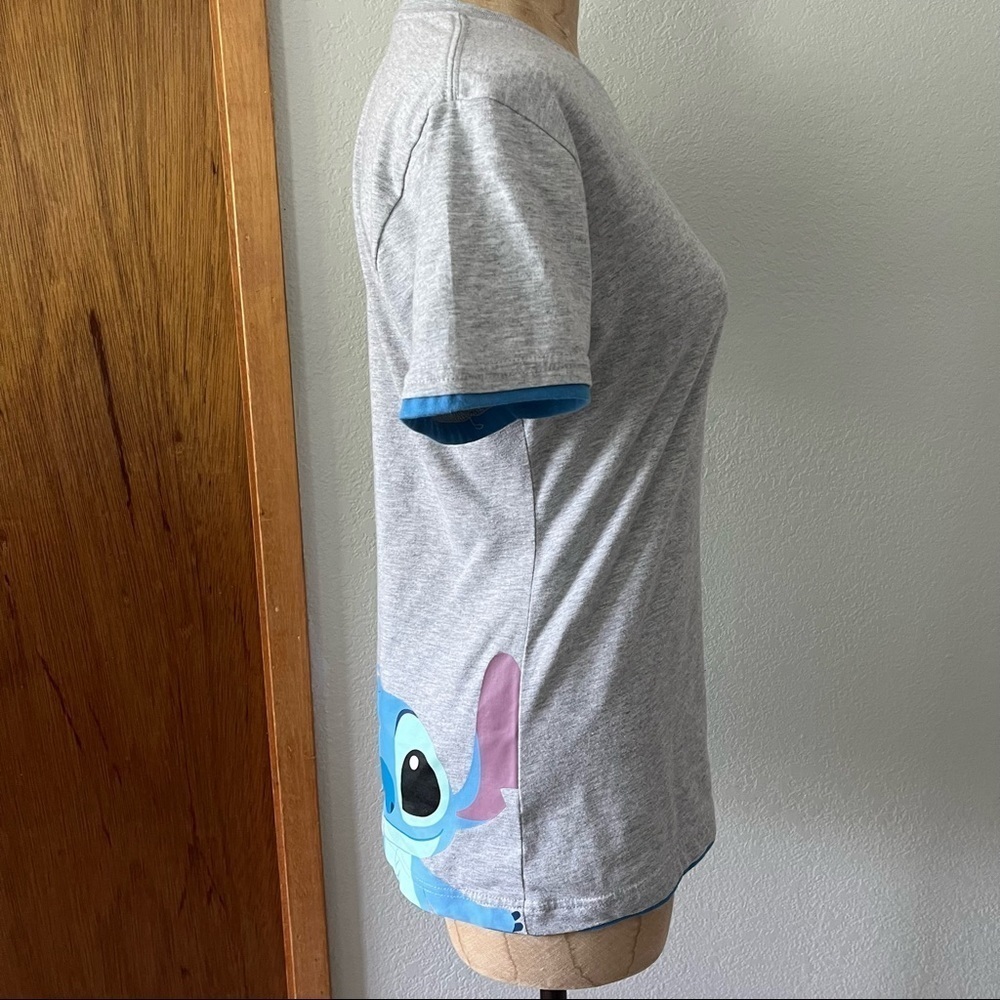 DISNEY JAPAN sz S Lilo & STITCH Scrump Gray Short Sleeve Tee TShirt - Picture 5 of 8